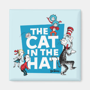 Dr. Seuss Katze im Hut-Logo - Charaktere Magnet