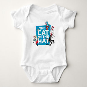 Dr. Seuss   Katze im Hut Logo - Figuren Baby Strampler