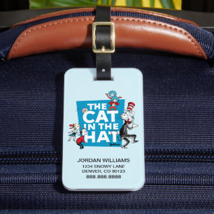 Dr. Seuss Katze im Hut-Logo - Figuren Gepäckanhänger