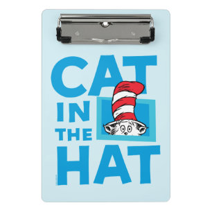 Dr. Seuss   Katze im Hut-Logo Mini Klemmbrett
