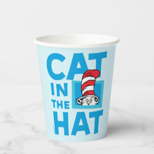 Dr. Seuss   Katze im Hut-Logo Pappbecher