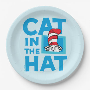 Dr. Seuss Katze im Hut-Logo Pappteller