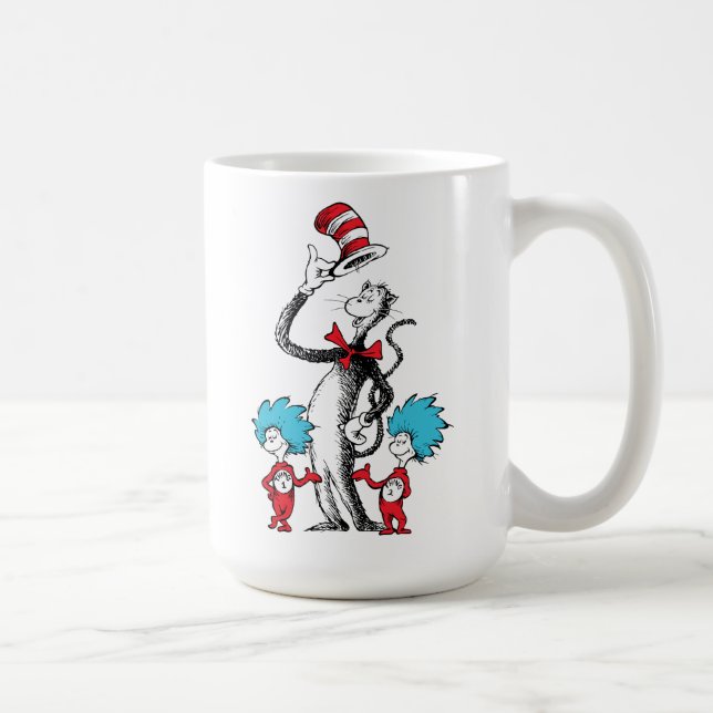Dr. Seuss | Katze im Hut, Sache eins und Sache zwe Kaffeetasse (Rechts)
