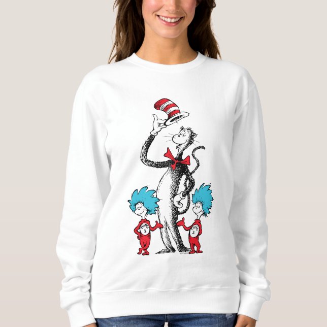 Dr. Seuss | Katze im Hut, Sache eins und Sache zwe Sweatshirt (Vorderseite)