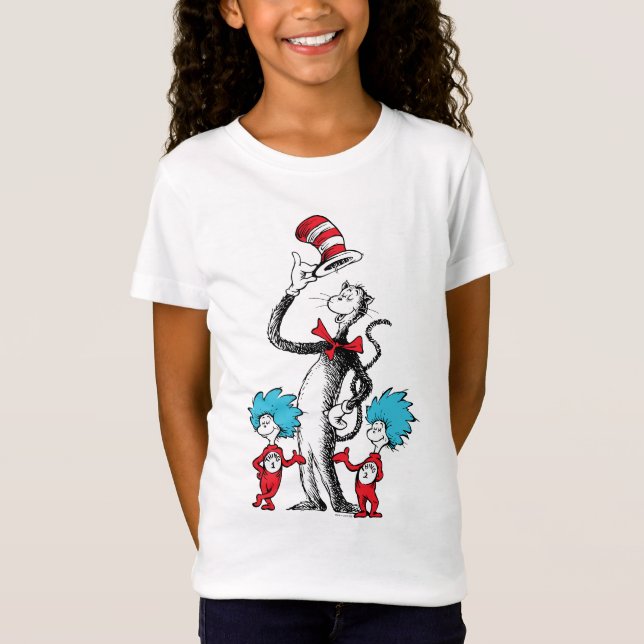 Dr. Seuss | Katze im Hut, Sache eins und Sache zwe T-Shirt (Vorderseite)