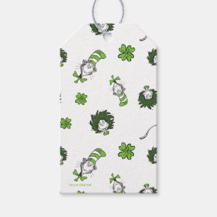 Dr. Seuss Katze im Hutklemmmuster Geschenkanhänger