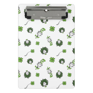 Dr. Seuss   Katze im Hutklemmmuster Mini Klemmbrett