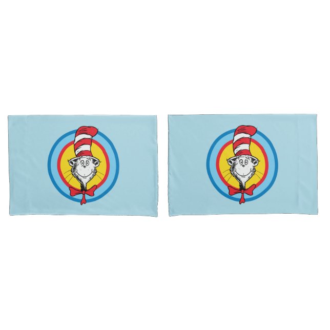 Dr. Seuss | Katze im Hutkopf-Graphic Kissenbezug (Vorderseite-Set)