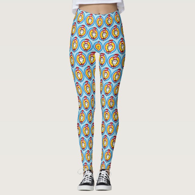 Dr. Seuss | Katze im Hutkopf-Graphic Leggings (Vorderseite)