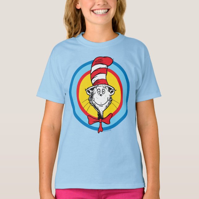 Dr. Seuss | Katze im Hutkopf-Graphic T-Shirt (Vorderseite)