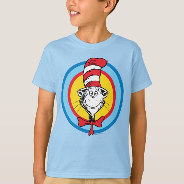 Dr. Seuss | Katze im Hutkopf-Graphic T-Shirt (Vorderseite)