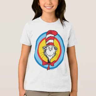 Dr. Seuss Katze im Hutkopf-Graphic Tri-Blend Shirt