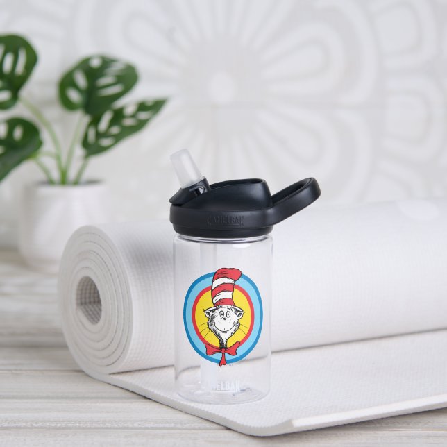 Dr. Seuss | Katze im Hutkopf-Graphic Trinkflasche (Yoga)