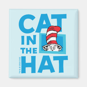 Dr. Seuss   Katze im Hutlogo Magnet