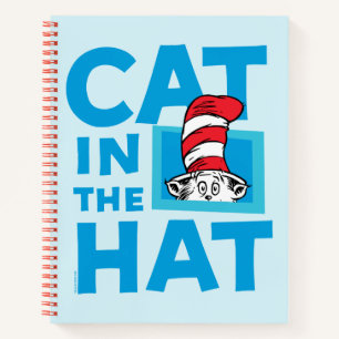 Dr. Seuss   Katze im Hutlogo Notizbuch