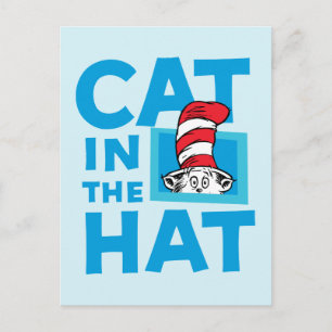 Dr. Seuss   Katze im Hutlogo Postkarte
