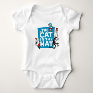 Dr. Seuss   Katze im Hutlogo - Zeichen Baby Strampler