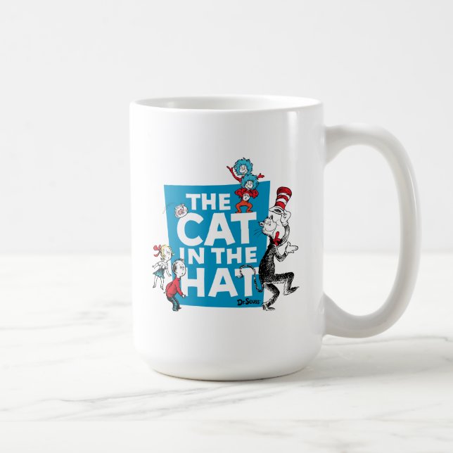 Dr. Seuss | Katze im Hutlogo - Zeichen Kaffeetasse (Rechts)