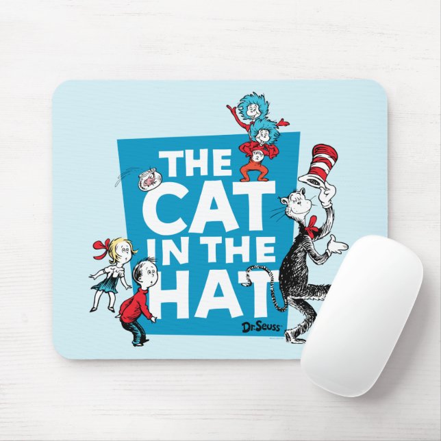Dr. Seuss | Katze im Hutlogo - Zeichen Mousepad (Mit Mouse)