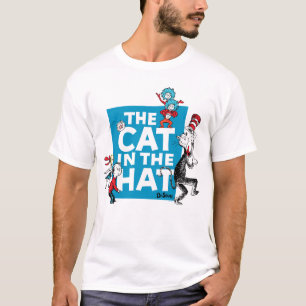 Dr. Seuss   Katze im Hutlogo - Zeichen T-Shirt