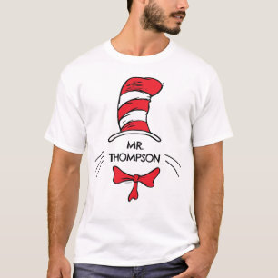 Dr. Seuss Katze im Namen eines benutzerdefiniert T-Shirt