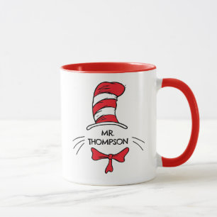 Dr. Seuss Katze im Namen eines benutzerdefiniert Tasse
