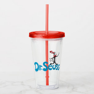 Dr. Seuss Katze im Vintagen Hutlogo Acryltrinkbecher
