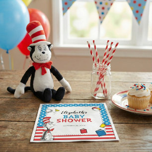 Dr. Seuss - Katze in der Hat Baby Shower Napkins Serviette