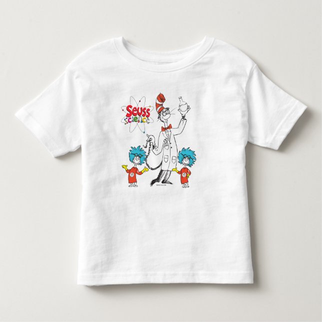 Dr. Seuss | Katze in der Hat Seuss Science Kleinkind T-shirt (Vorderseite)