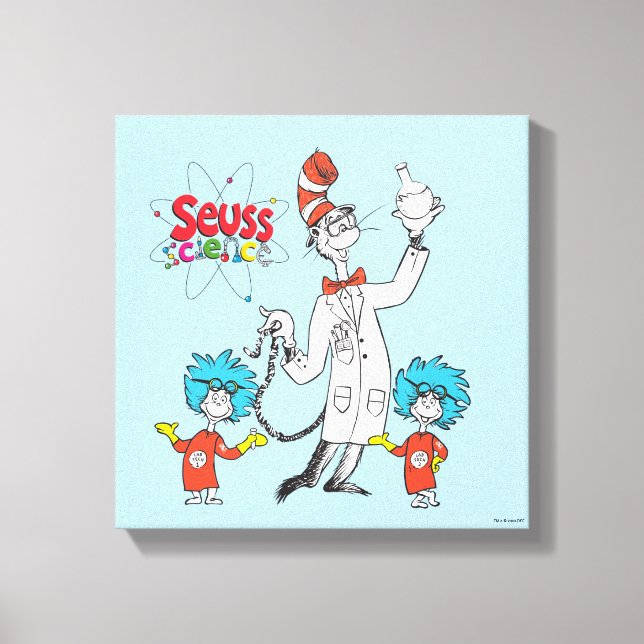 Dr. Seuss | Katze in der Hat Seuss Science Leinwanddruck (Vorderseite)