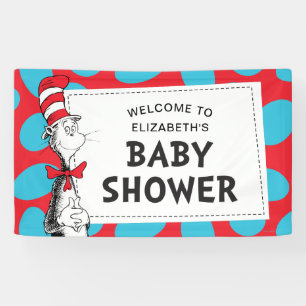 Dr. Seuss   Katze in der Hut-Baby-Dusche Banner