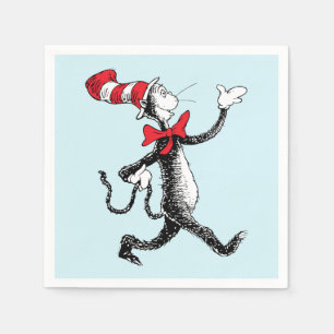 Dr. Seuss Katze in der Hutkatze Serviette