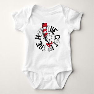 Dr. Seuss Katze in der Hutrunde Art Baby Strampler