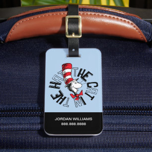 Dr. Seuss Katze in der Hutrunde Art Gepäckanhänger