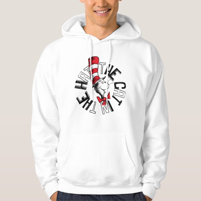 Dr. Seuss | Katze in der Hutrunde Art Hoodie (Vorderseite)