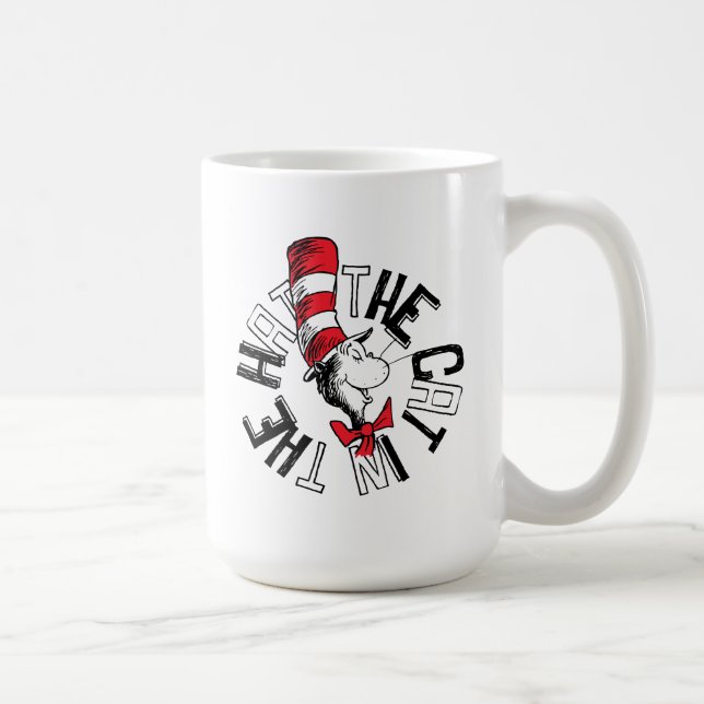 Dr. Seuss | Katze in der Hutrunde Art Kaffeetasse (Rechts)