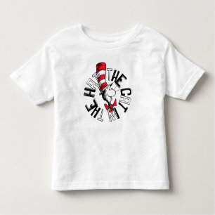 Dr. Seuss   Katze in der Hutrunde Art Kleinkind T-shirt