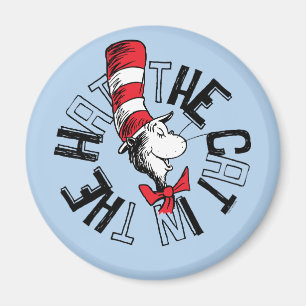 Dr. Seuss   Katze in der Hutrunde Art Magnet