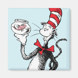 Dr. Seuss Katze in Hut und Krinklebine Magnet