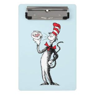 Dr. Seuss   Katze in Hut und Krinklebine Mini Klemmbrett