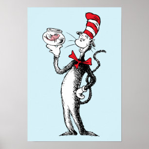 Dr. Seuss   Katze in Hut und Krinklebine Poster