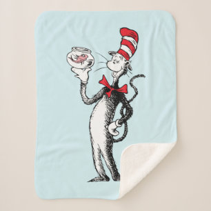 Dr. Seuss Katze in Hut und Krinklebine Sherpadecke