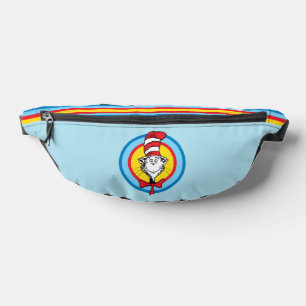 Dr. Seuss Katze mit Hut Kopf Grafik Bauchtasche
