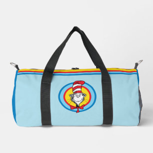 Dr. Seuss   Katze mit Hut Kopf Grafik Duffle Bag