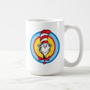 Dr. Seuss Katze mit Hut Kopf Grafik Kaffeetasse