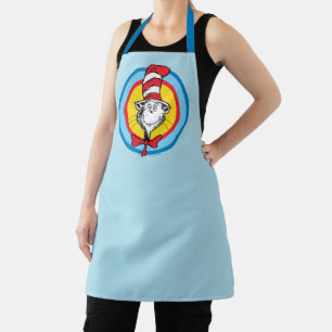 Dr. Seuss Katze mit Hut Kopf Grafik Schürze