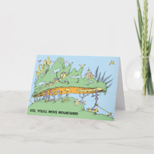 Dr. Seuss Kid, du wirst die Berge bewegen! Karte