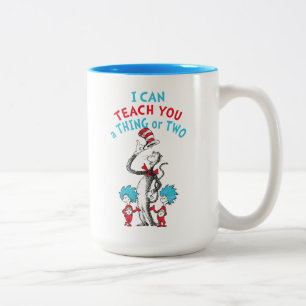 Dr. Seuss Lehrer, ich kann dir ein oder zwei Din Zweifarbige Tasse
