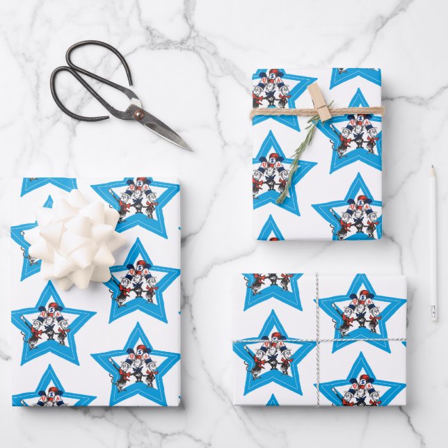 Dr. Seuss | Little Cats USA Hats Graphic Geschenkpapier Set (Vorderseite)