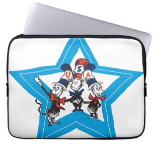 Dr. Seuss   Little Cats USA Hats Graphic Laptopschutzhülle